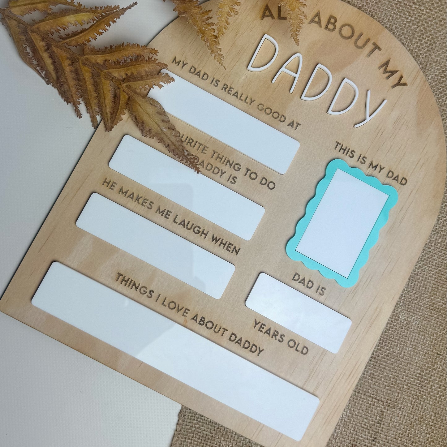 All About Daddy Dry Erase Board