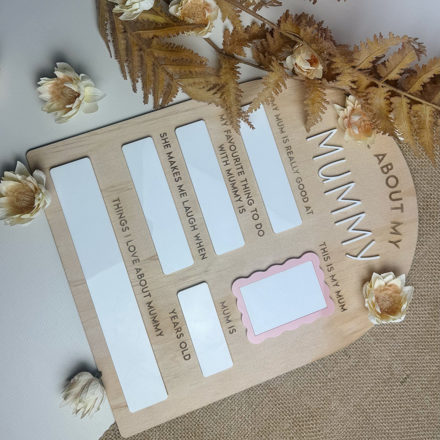 All About Mummy Dry Erase Board