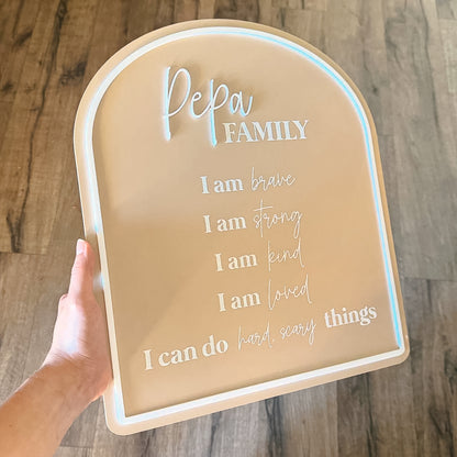 Affirmations Plaque