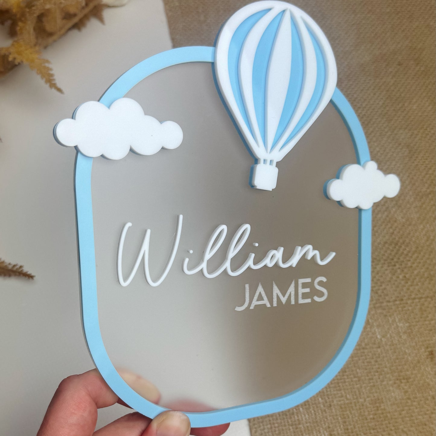 Balloon Name Announcement Sign