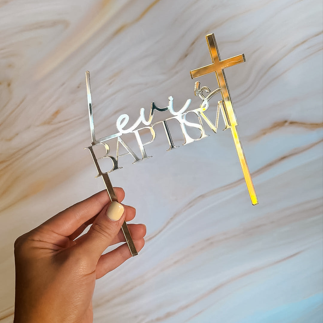 Baptism Cake Topper