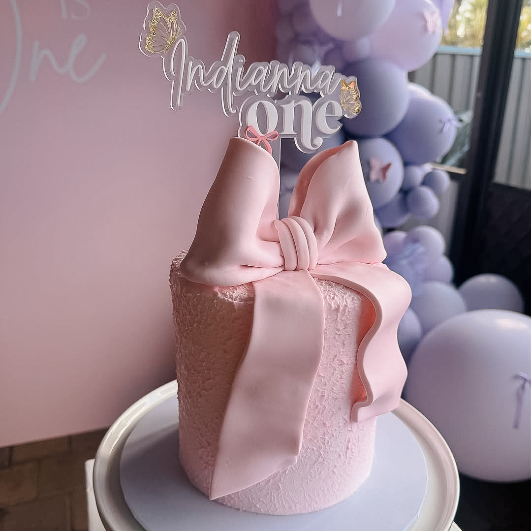 Bow Butterfly Cake Topper