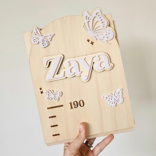 Butterfly Growth Height Chart