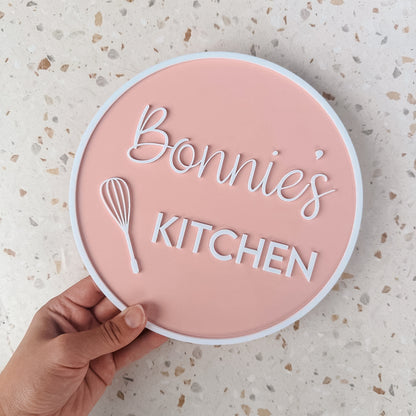 Kid's Play Kitchen Sign