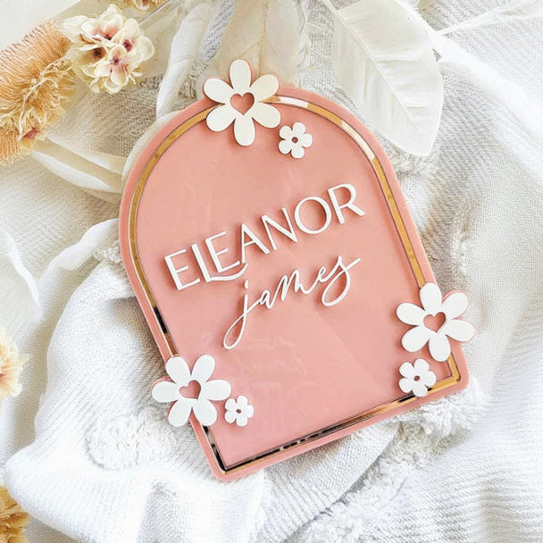Daisy Name Plaque