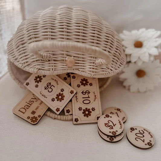 Kid's Wooden Play Money - Daisy