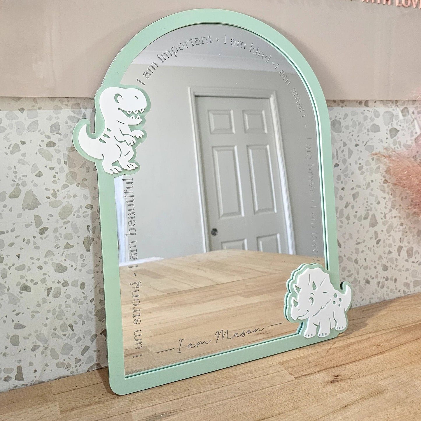 Dinosaur Affirmation Mirror