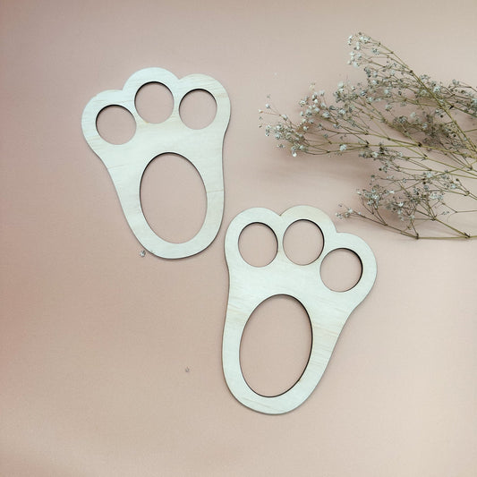 Bunny Footprint Stencil