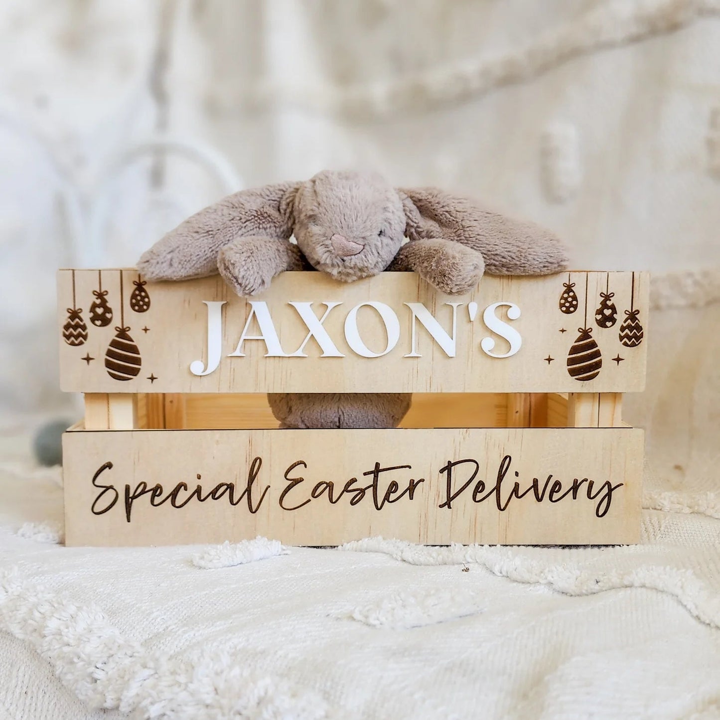Easter Engraved Crate