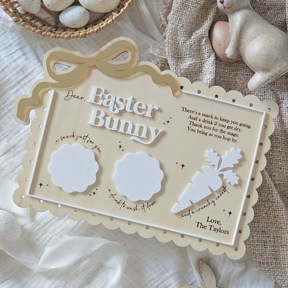 Easter Bunny Bow Snack Tray