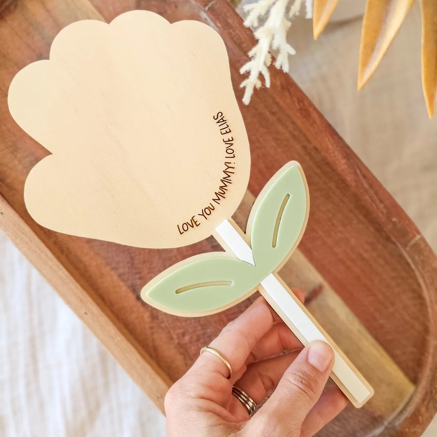 Handprint Flower Stem - Mother's Day