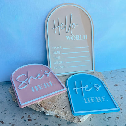 Hello World Plaque Bundle