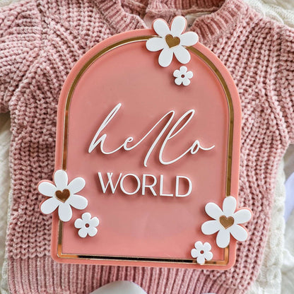 Daisy Hello World Plaque
