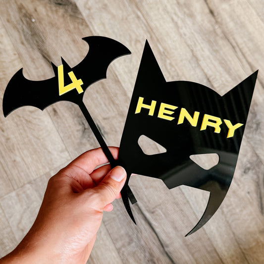 Batman Cake Topper + Fropper Bundle
