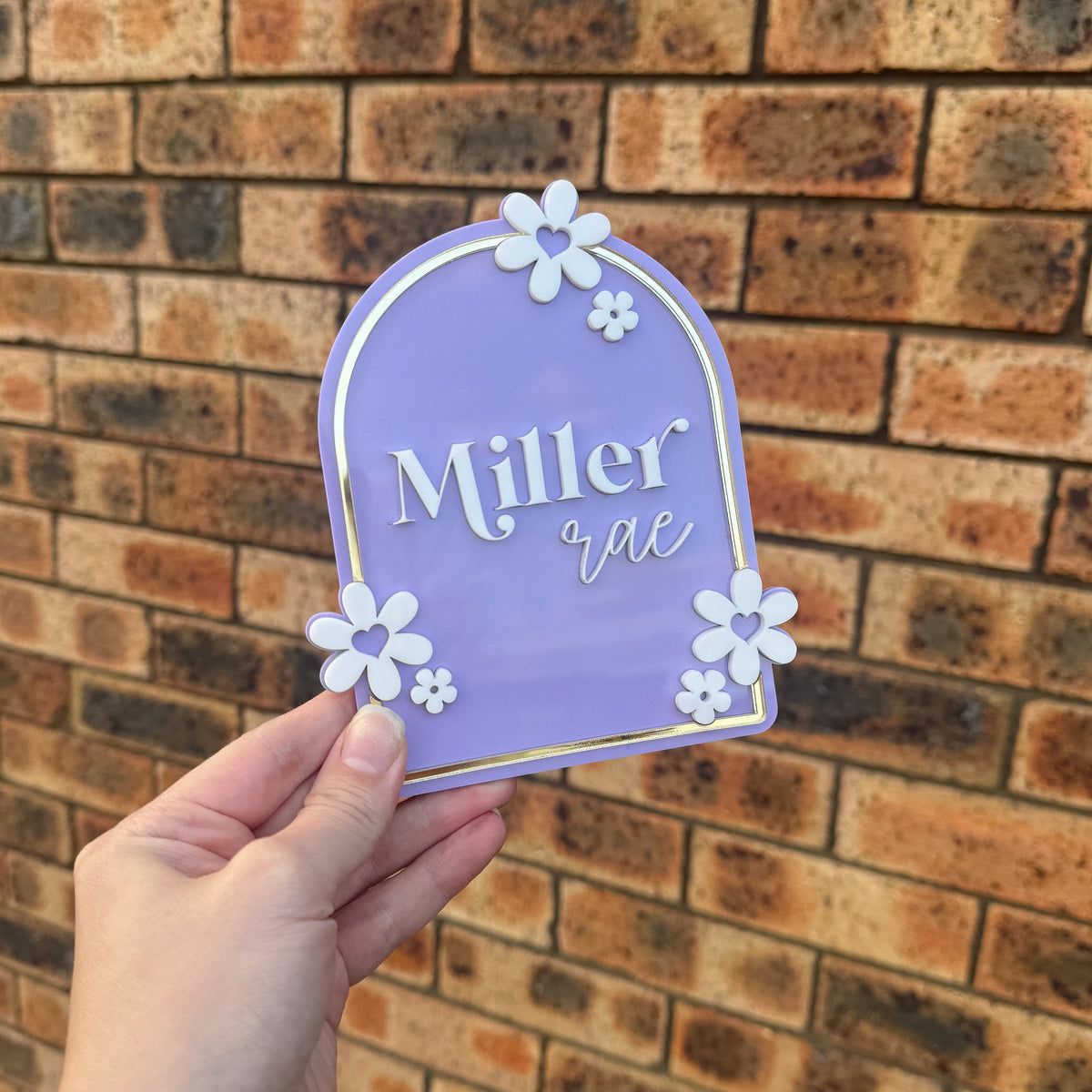 Daisy Name Plaque