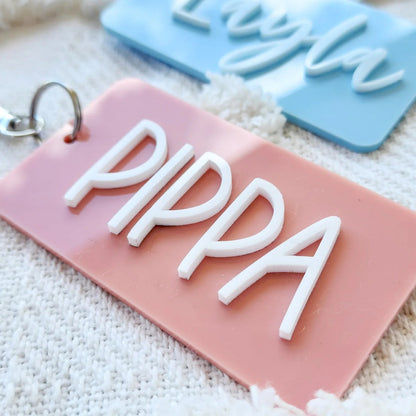 Rectangle Personalised Bag Tag