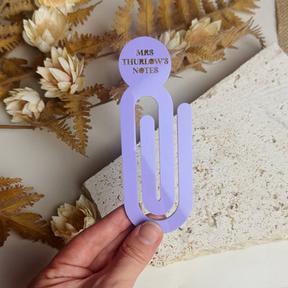 Teacher Personalised Jumbo Paper Clip