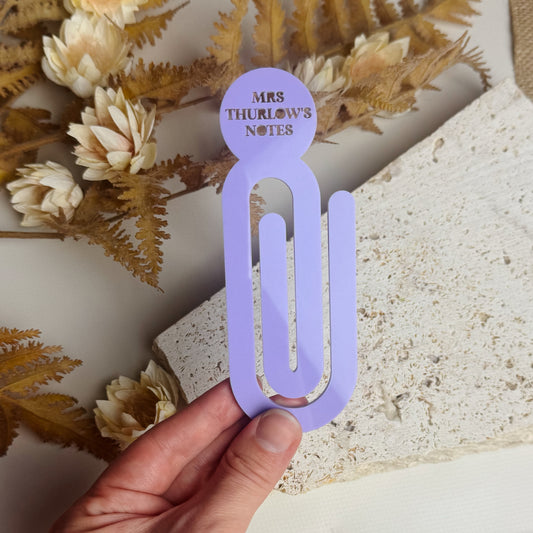 Teacher Personalised Jumbo Paper Clip