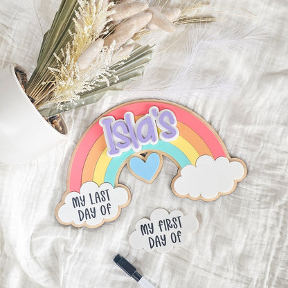 Rainbow Acrylic Milestone Plaque