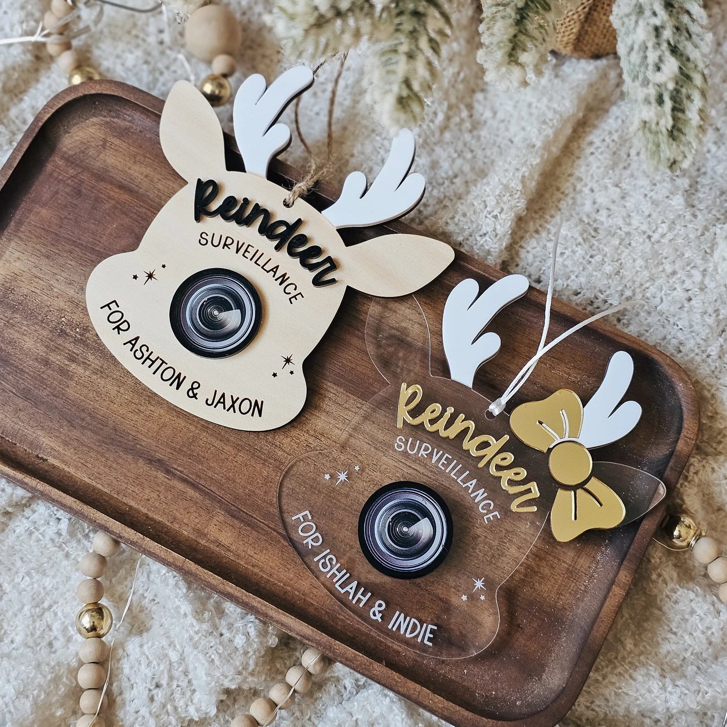 Reindeer Surveilance Ornament