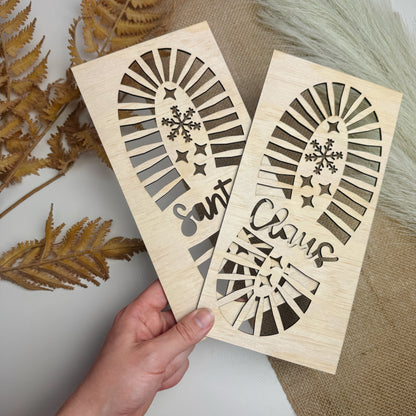 Santa Footprint Stencil