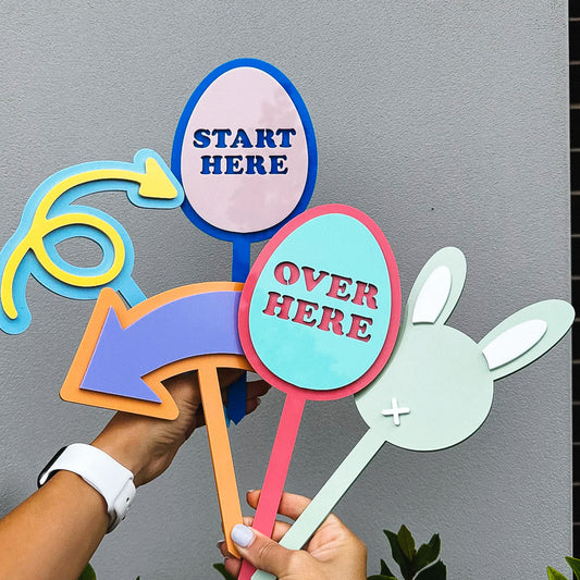 Egg Hunt Sign Kit