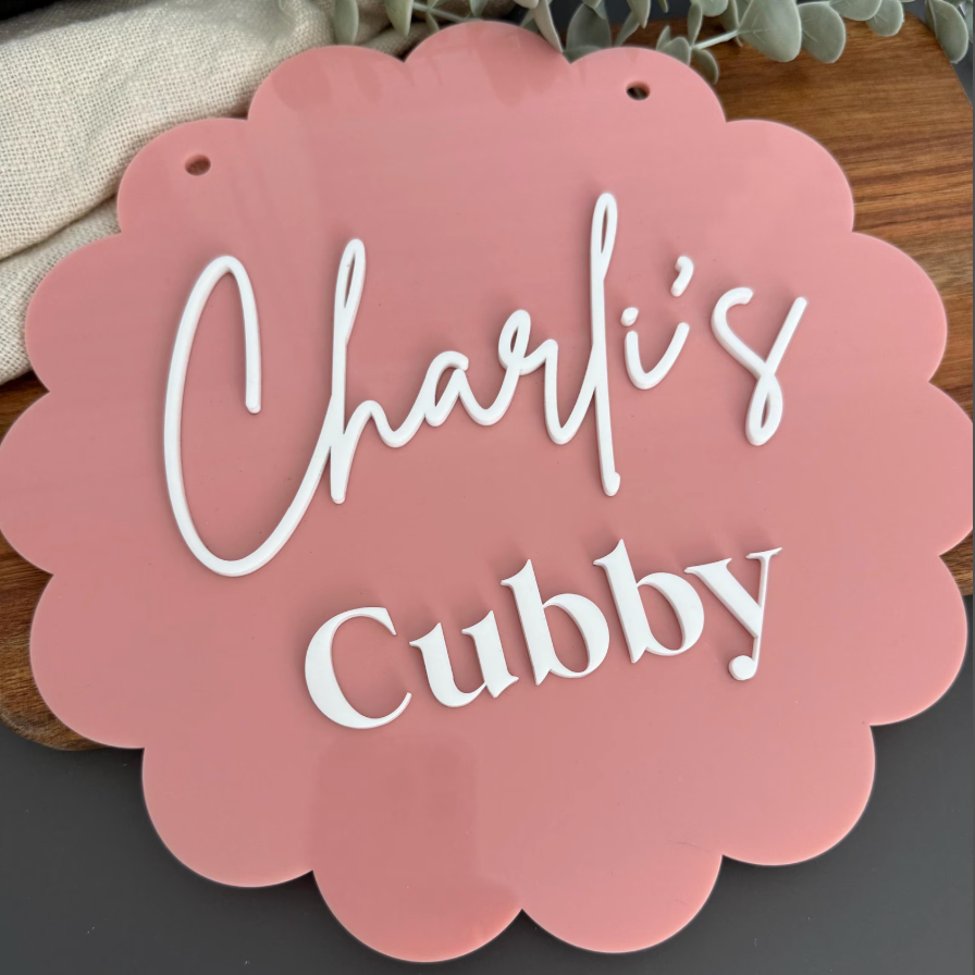 Cubby House Sign