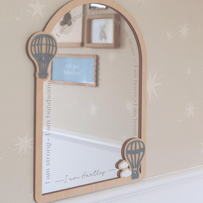 Hot Air Balloon Affirmation Mirror