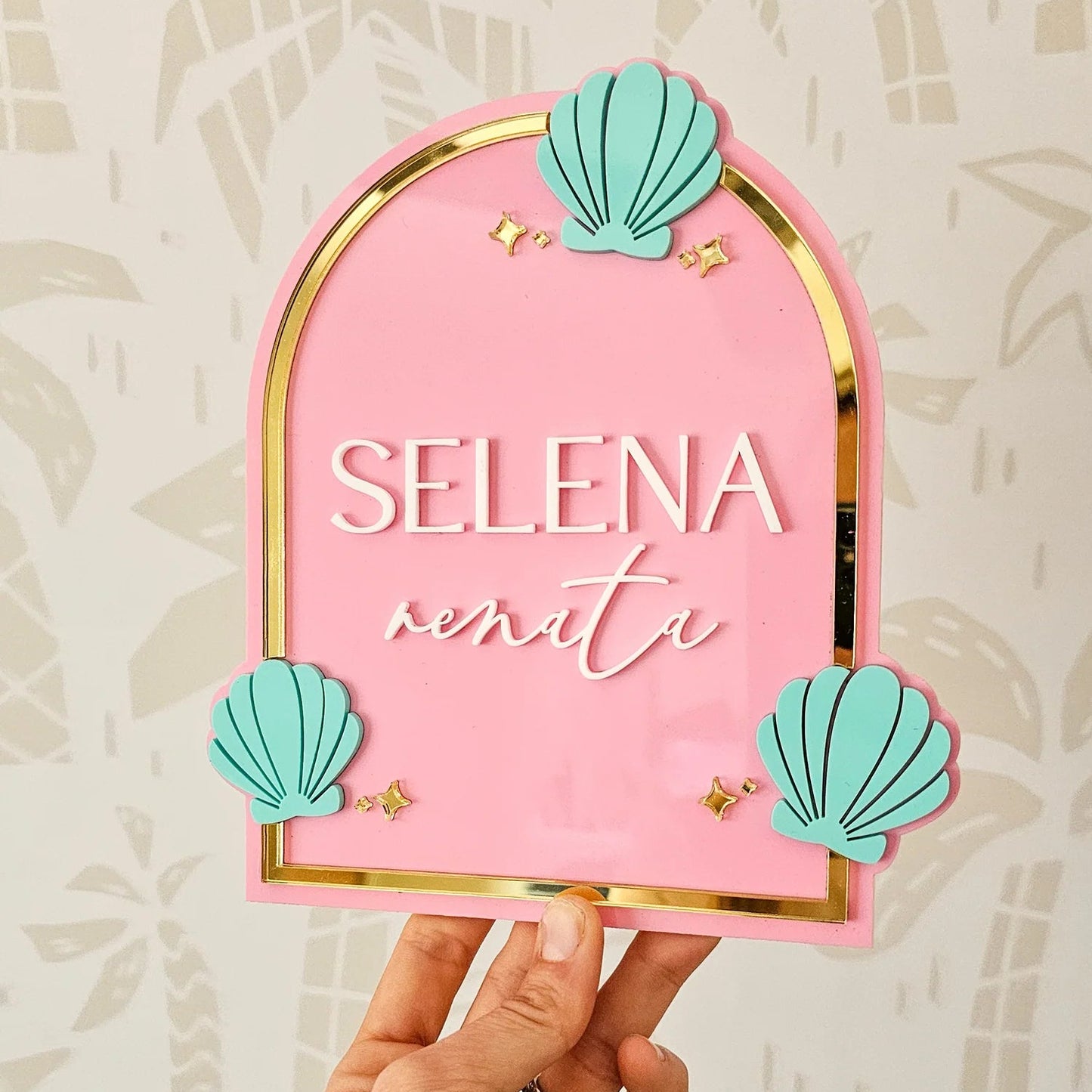 Seashell Name Plaque