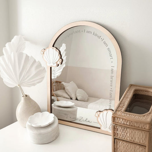 Shell Affirmation Mirror