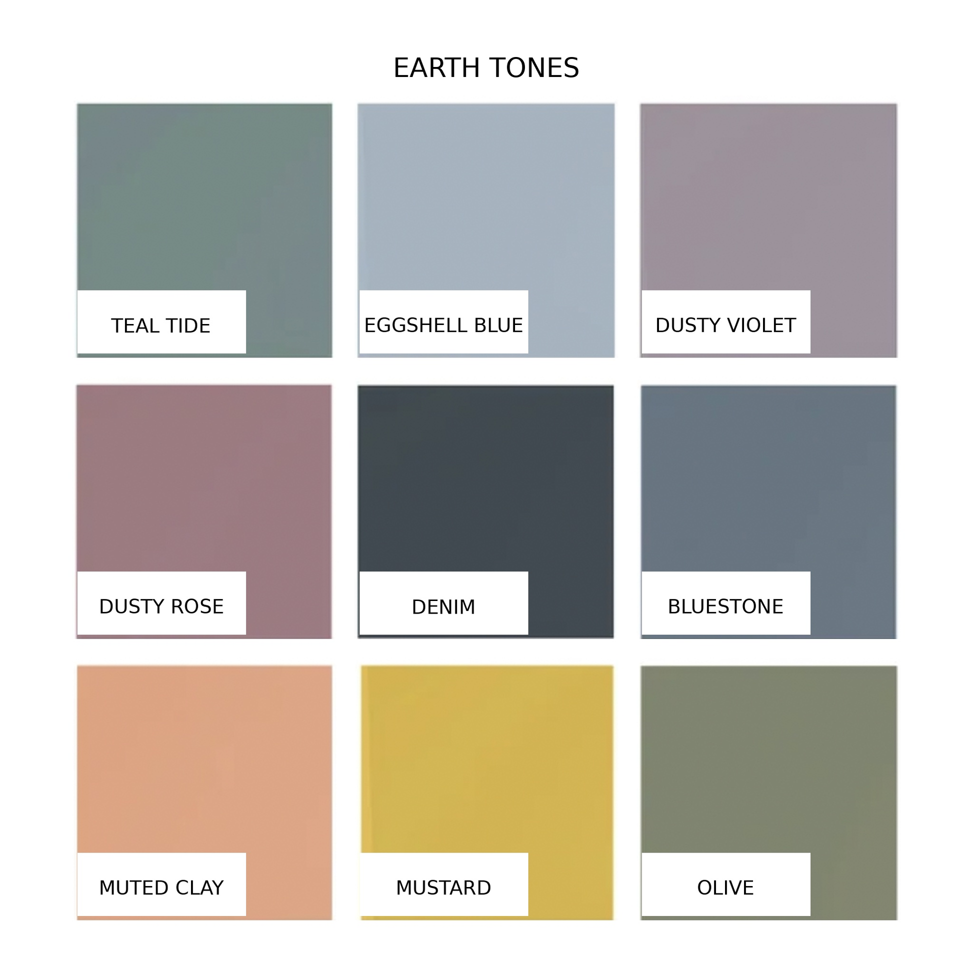 Colour chart – Skin tones