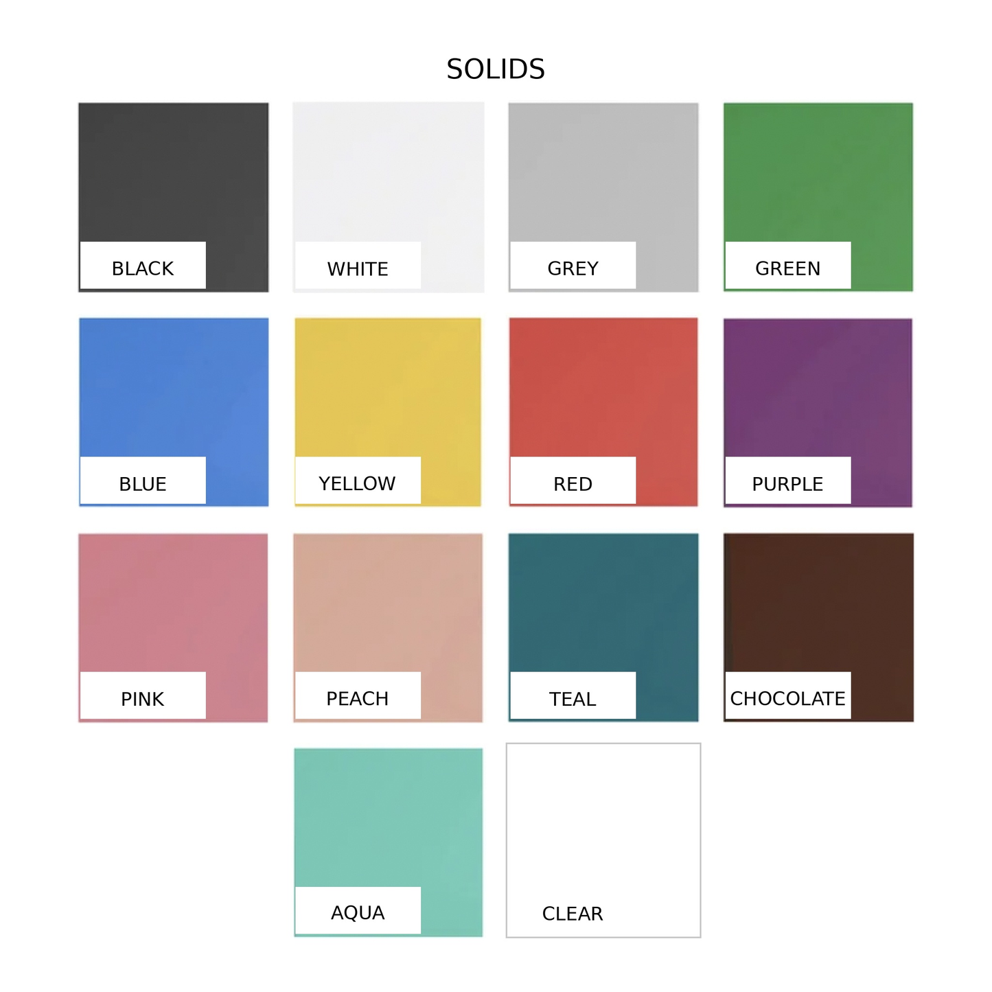 Colour chart – Earth tones