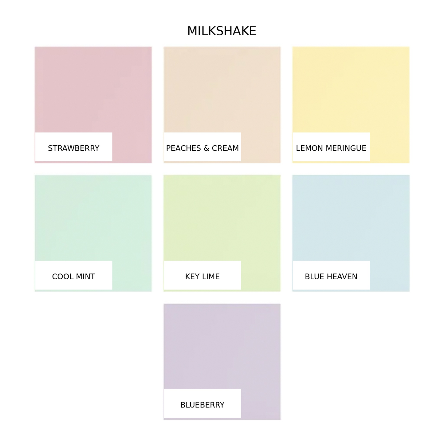 Colour chart – Pastels