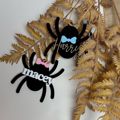 Spider Acrylic Gift Tag