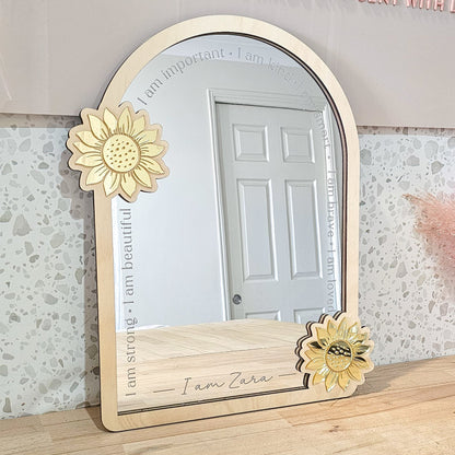 Sunflower Affirmation Mirror