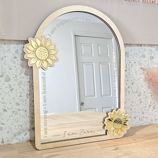 Sunflower Affirmation Mirror