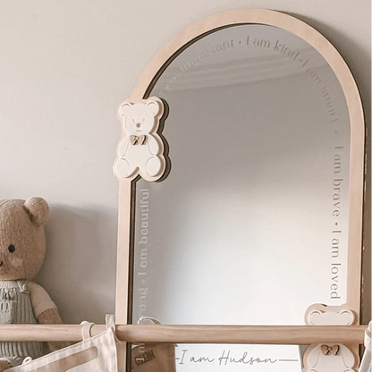 Teddy Bear Affirmation Mirror