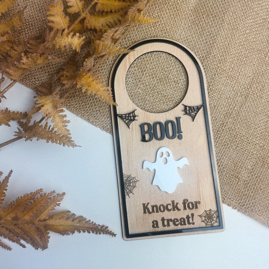 Halloween Trick or Treat Door Hang Sign