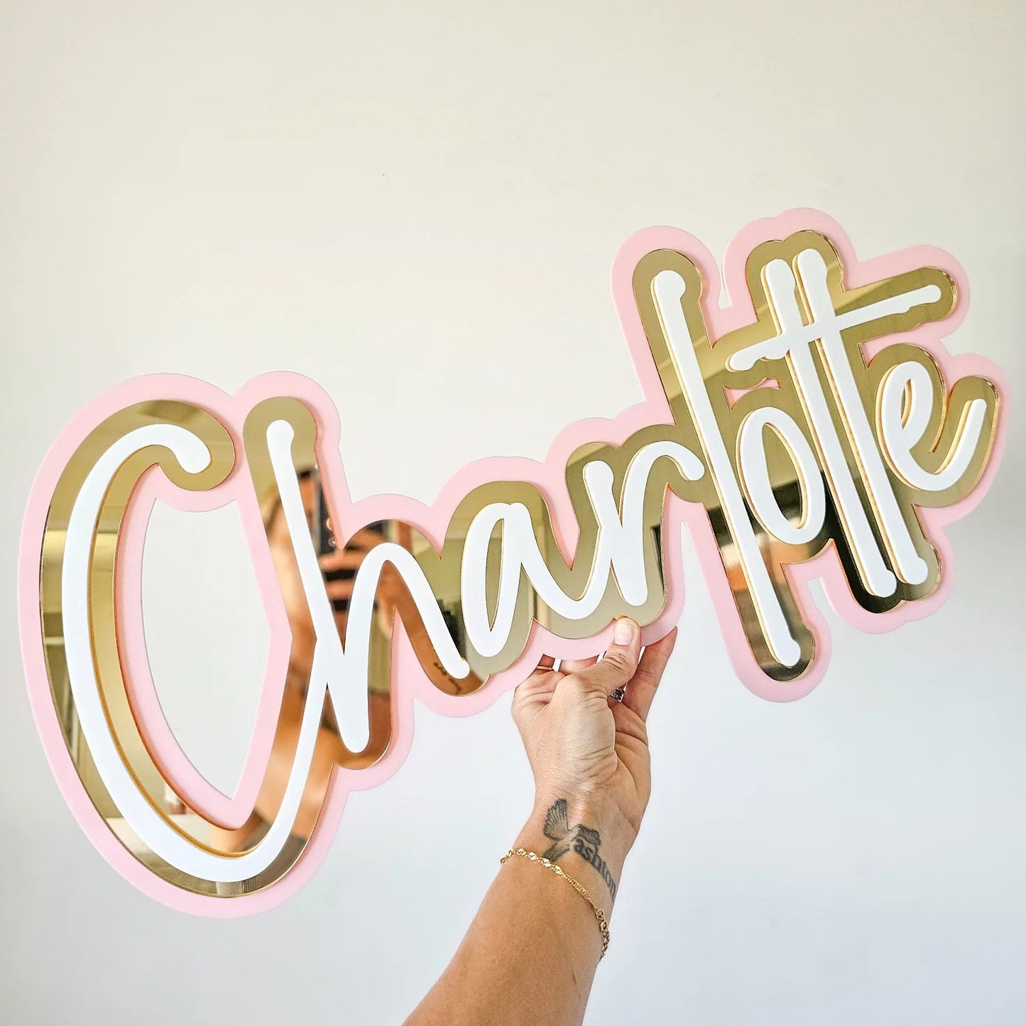Triple Layered Name Plaque