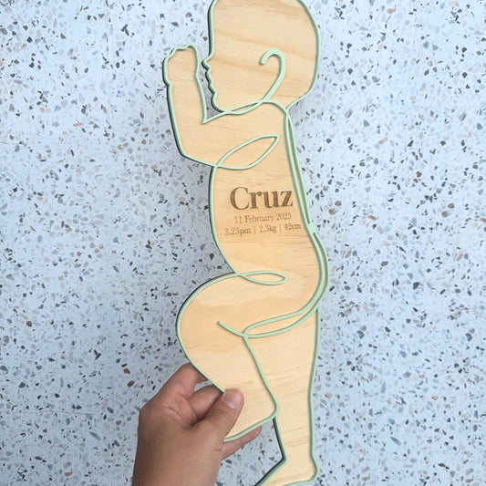 Ply Scaled Newborn Outline