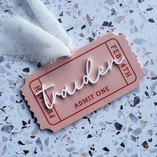 Valentine's Day Admit Bag Tag